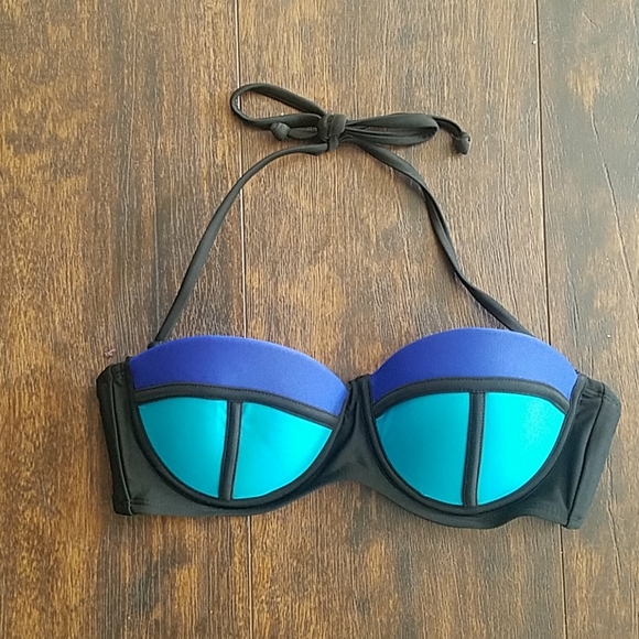 BONGO padded colorblock halter bikini top - Picture 5 of 5